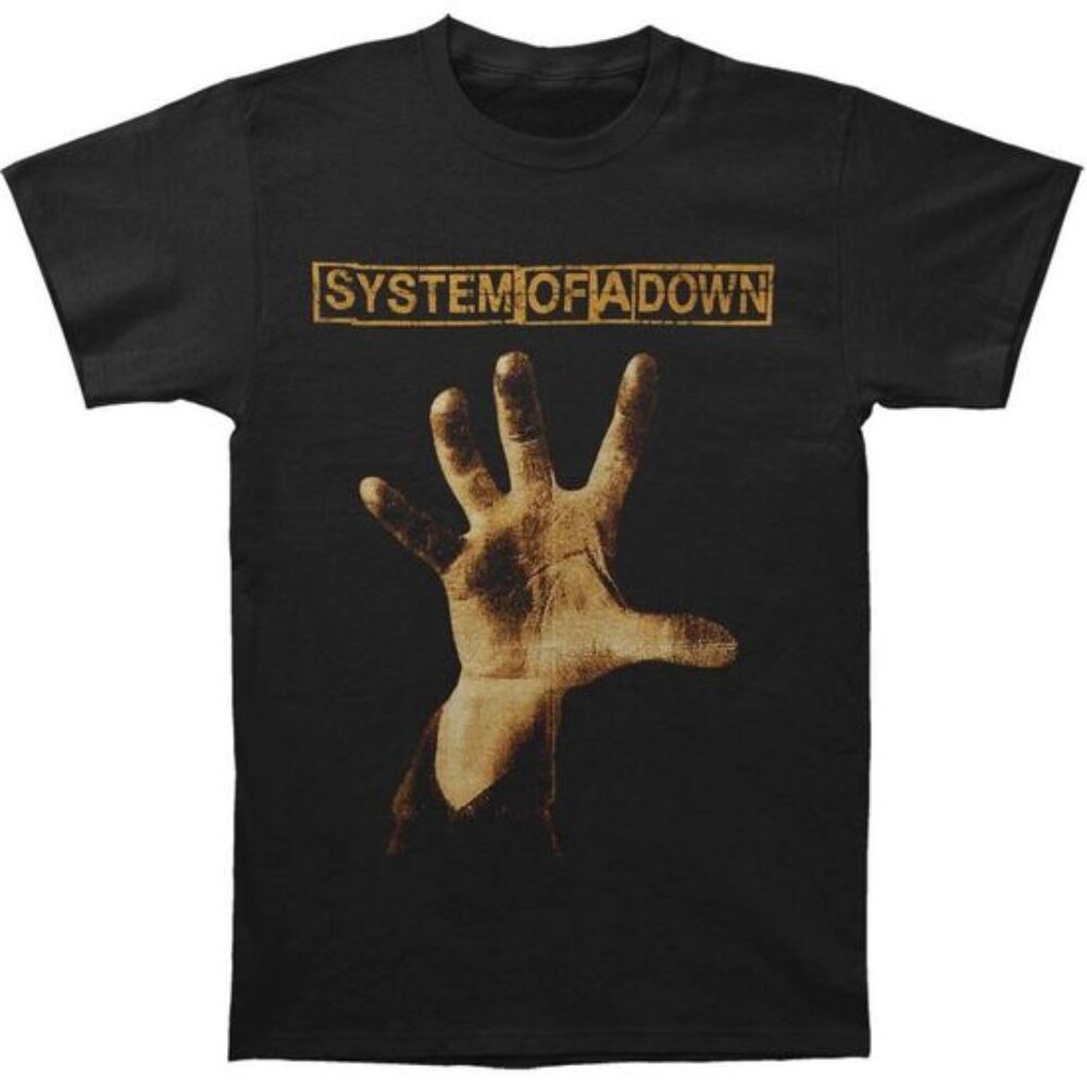 System of a Down Hand T-Shirt Alternative Metal Band Fan Tee 99